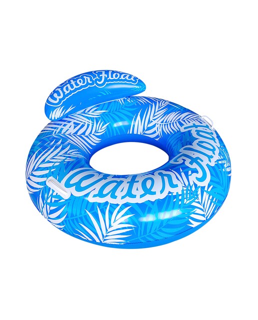 Imagen 0 de Colchoneta redonda hinchable con respaldo 105 cm.