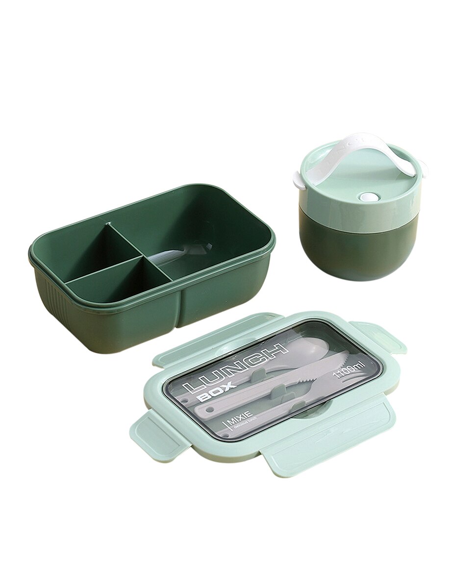 Imagen 0 de Fiambrera hermética apilable para guardar alimentos, de 1100 ml.