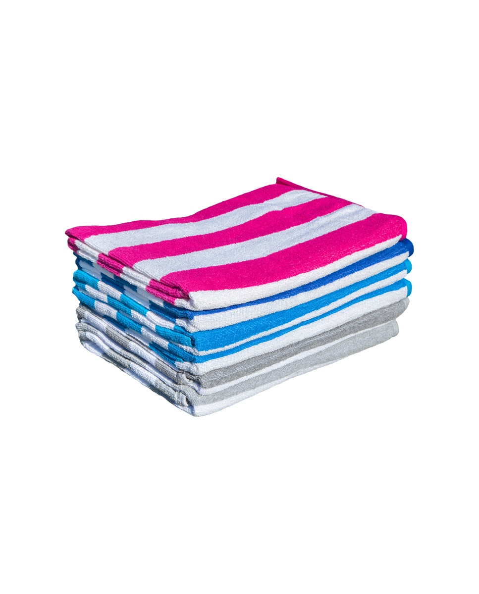 Imagen 0 de Pack 6 toallas de playa jacquard