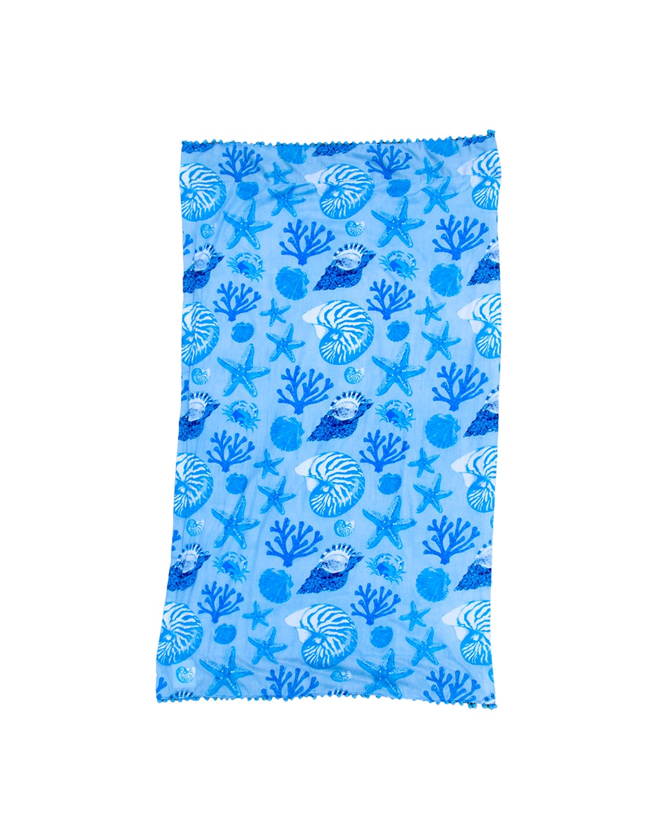 Imagen 0 de Pareo estampado con rizo