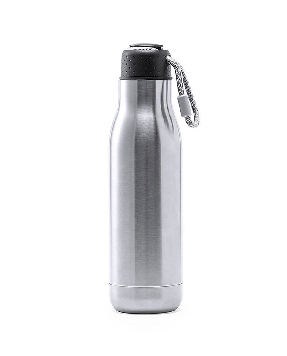 Imagen 0 de Bidón térmico de acero inox y doble pared de 830ml de capacidad y de acabado brillo. Tapón de seguridad libre de BPA.