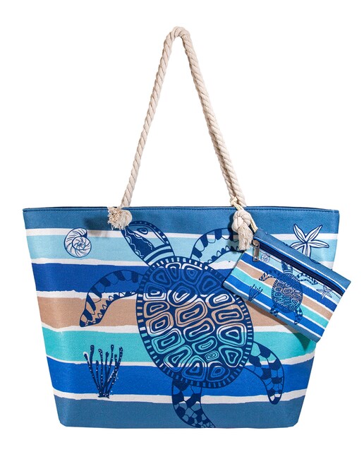 Imagen 0 de Bolso estampado de playa con monedero