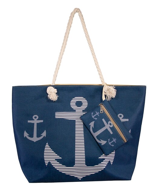 Imagen 0 de Bolso estampado de playa con monedero