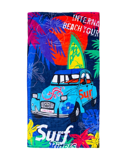 Imagen 0 de Toalla de playa estampada 100% algodón