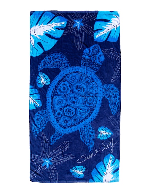 Imagen 0 de Toalla de playa estampada 100% algodón