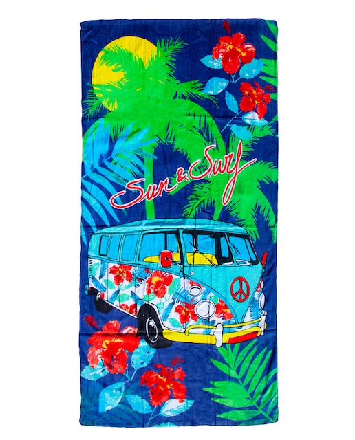 Imagen 0 de Toalla de playa estampada 100% algodón