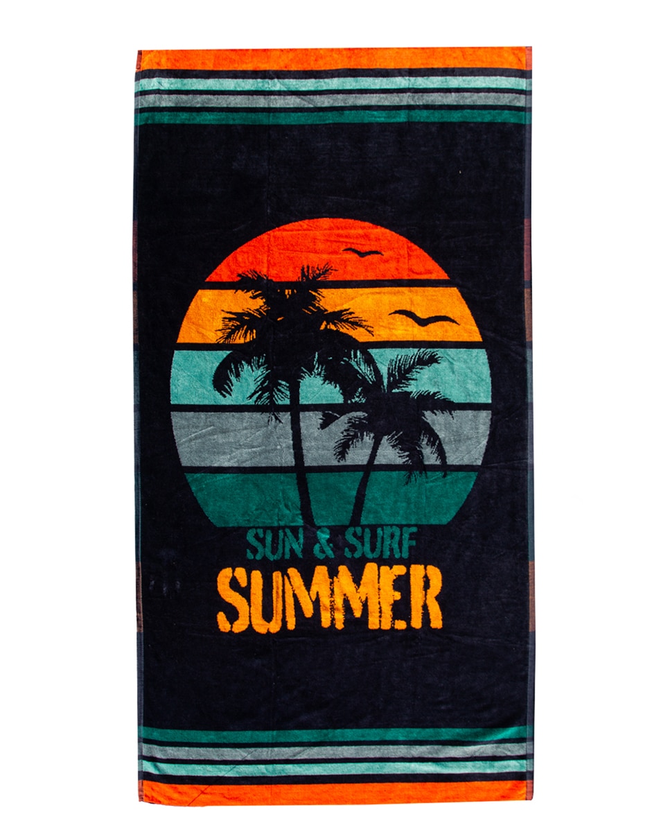 Imagen 0 de Toalla de playa velours jacquard 100% algodón
