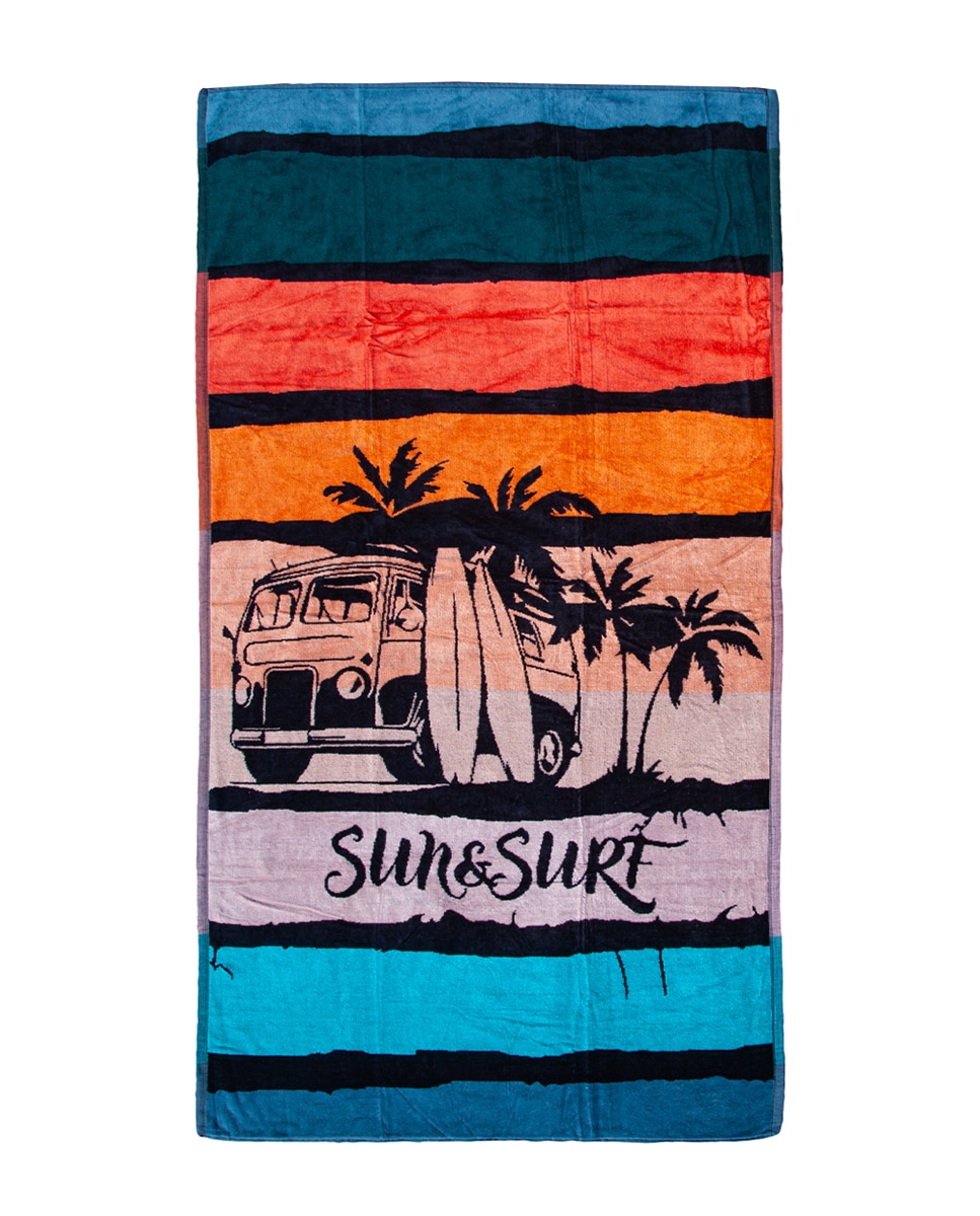 Imagen 0 de Toalla de playa velours jacquard 100% algodón