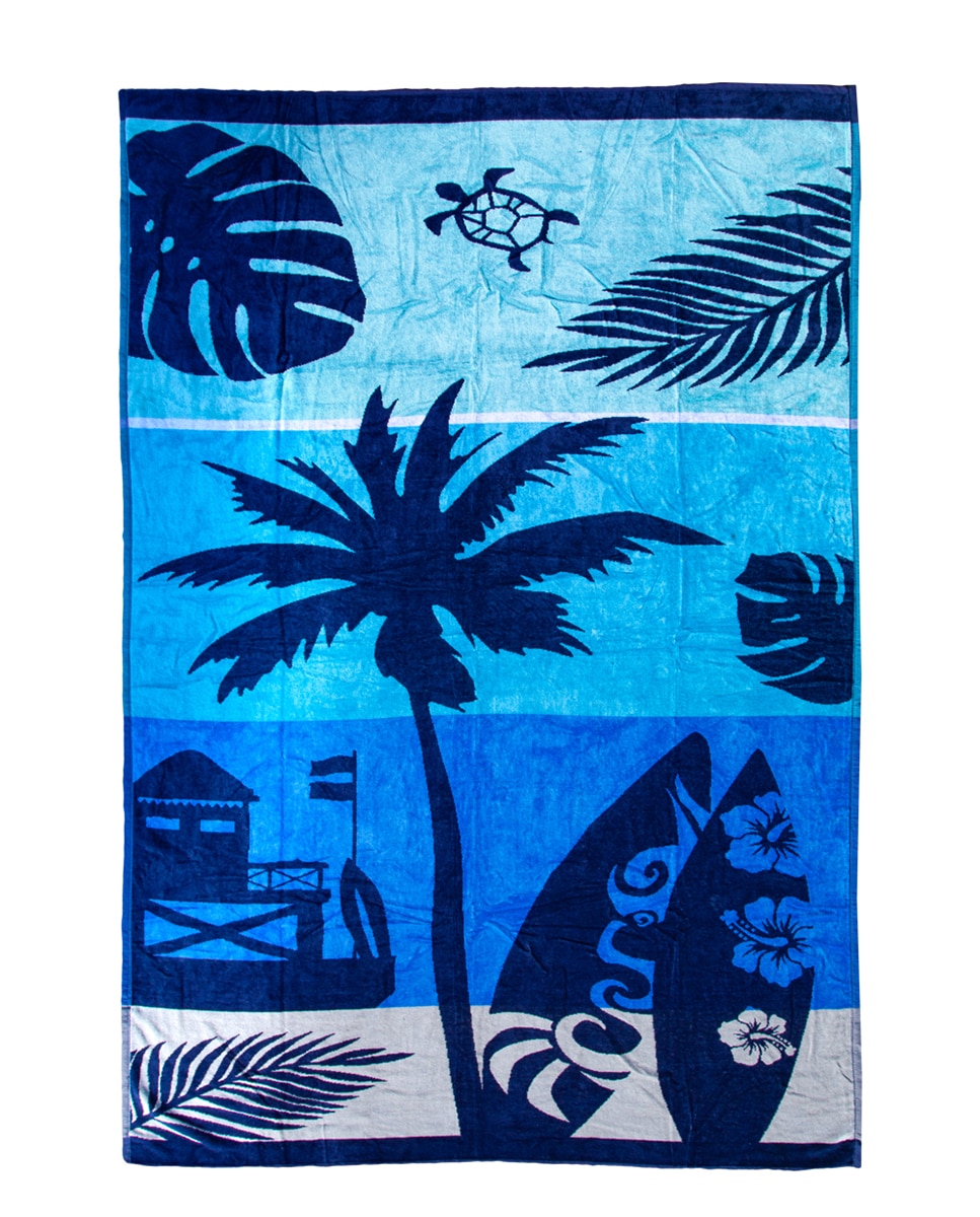 Imagen 0 de Toalla de playa velours jacquard 100% algodón
