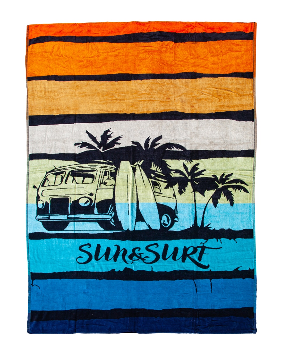 Imagen 0 de Toalla de playa velours jacquard 100% algodón