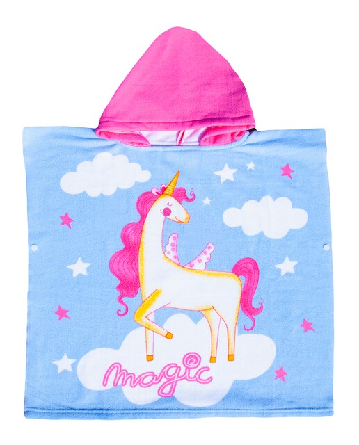 Imagen 0 de Poncho de playa infantil microfibra con rizo