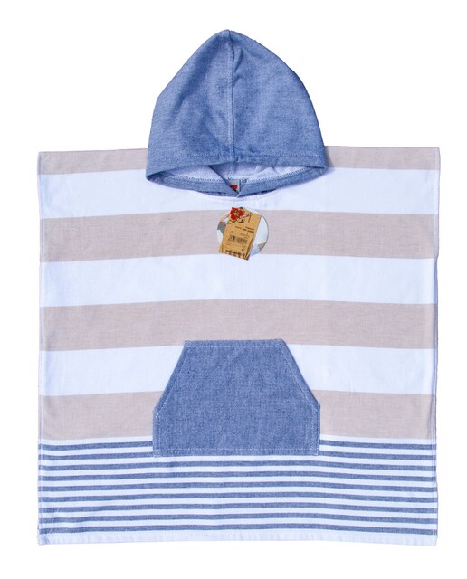 Imagen 0 de Poncho de playa infantil 100% algodón