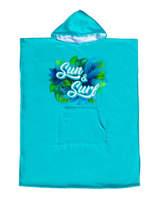 Imagen 0 de Poncho de playa microfibra con rizo