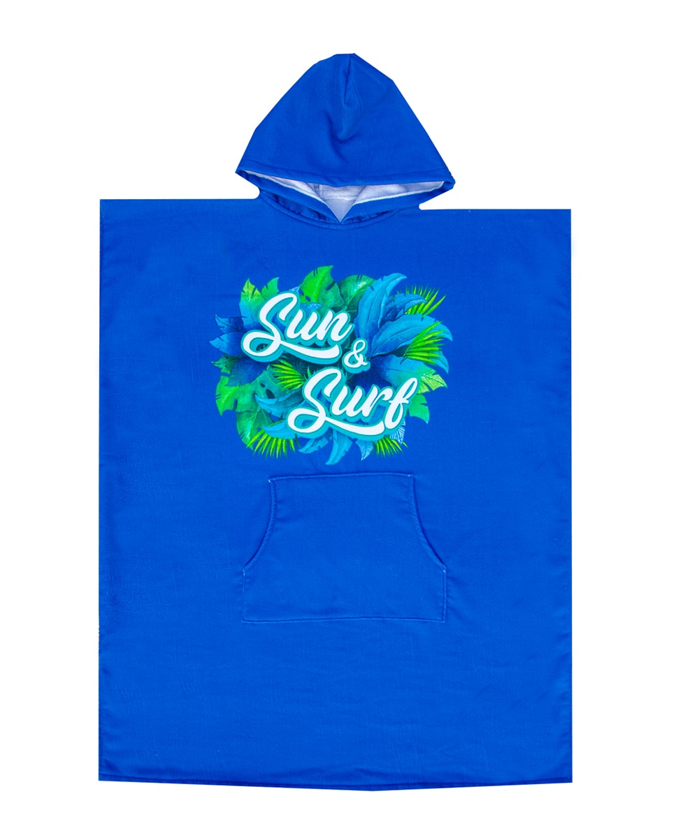Imagen 0 de Poncho de playa infantil microfibra con rizo