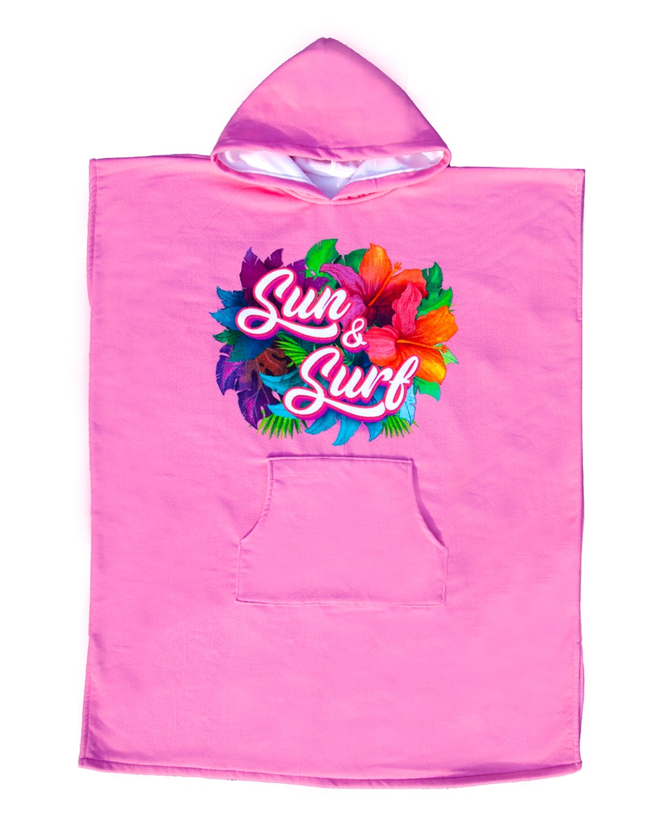 Imagen 0 de Poncho de playa infantil microfibra con rizo