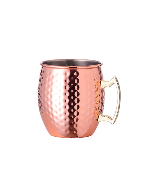 Imagen 0 de Taza 500 ml acero inox y recubrimiento cobre galvanizado