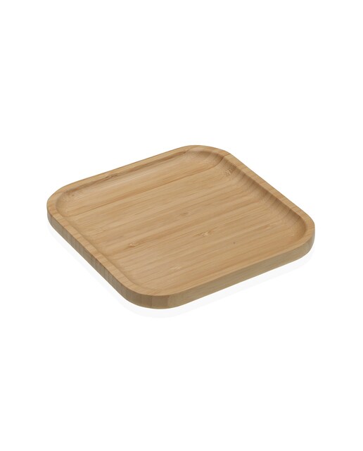 Plato bambú 20x20 cm