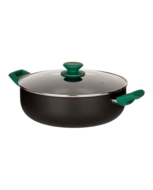 Imagen 0 de Cacerola aluminio prensado green 28cm con tapa