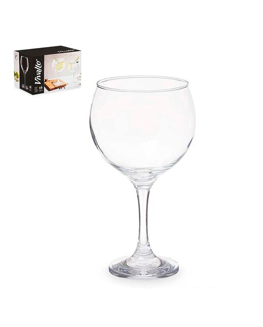Imagen 0 de Set 6 copas vidrio xl 620 ml