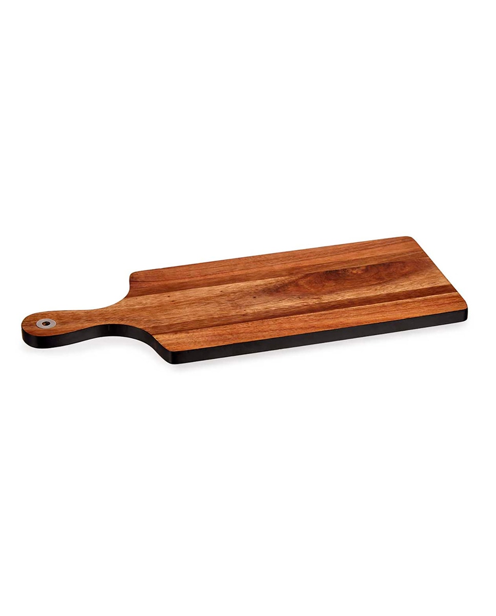 Imagen 0 de Tabla cortar madera con borde negro 45cm
