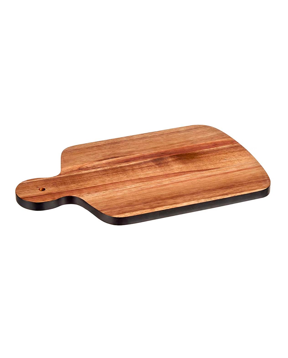 Imagen 0 de Tabla cortar madera con borde negro 40cm