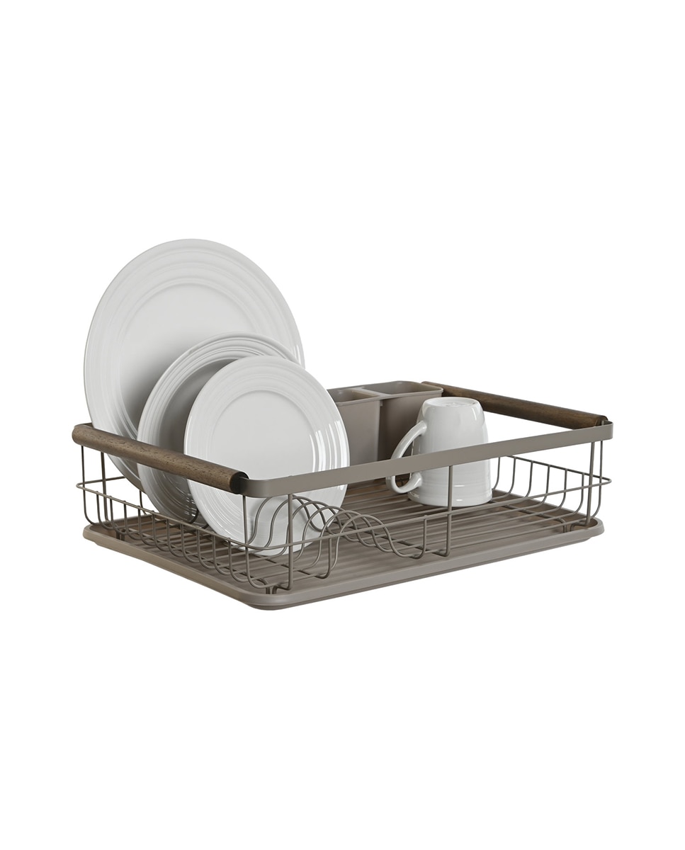 Imagen 0 de Escurreplatos metal rubberwood