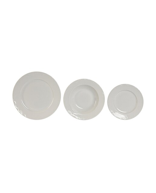 Imagen 0 de Vajilla set 18 porcelana 27x27
