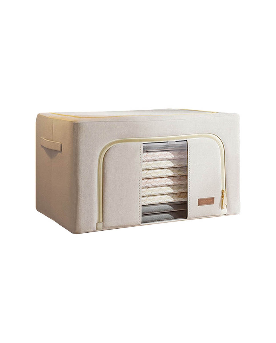 Imagen 0 de Caja de almacenamiento de ropa plegable de algodón 66L
