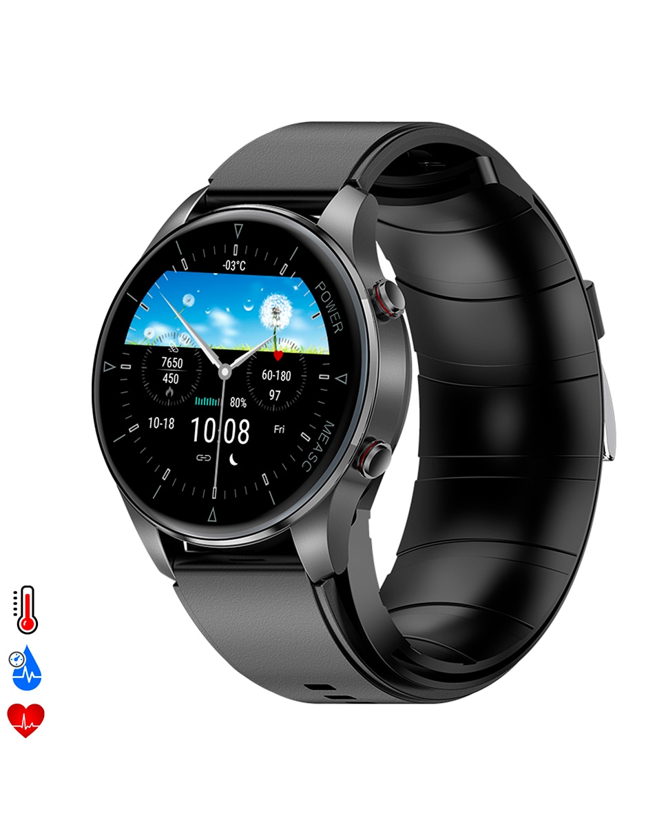 Imagen 0 de Smartwatch P50 con bomba de aire y balón prueba de presión arterial real. Termómetro corporal, frecuencia respiratoria