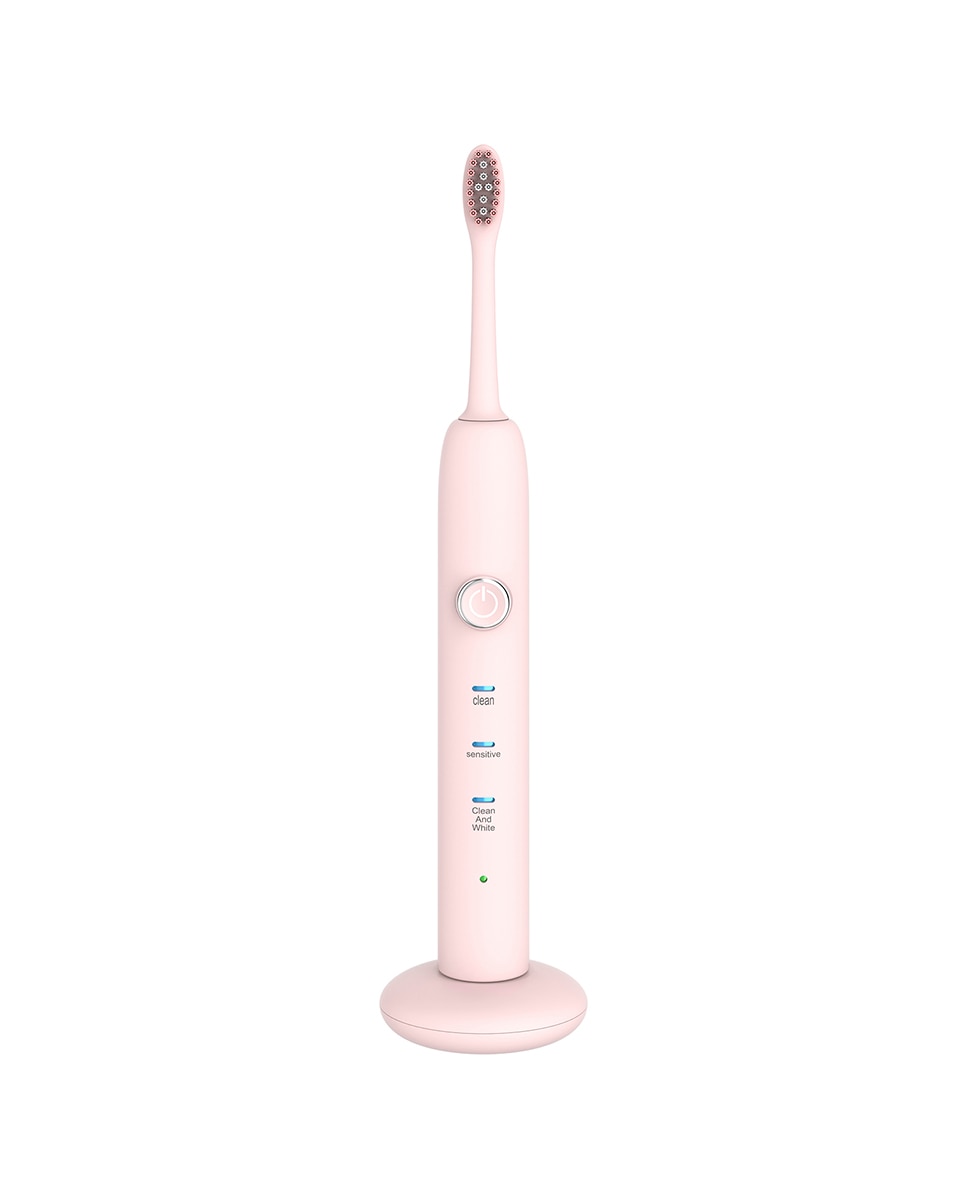 Imagen 0 de Cepillo de dientes eléctrico con batería recargable y cabezal 3 modos de uso carga inalámbrica inductiva