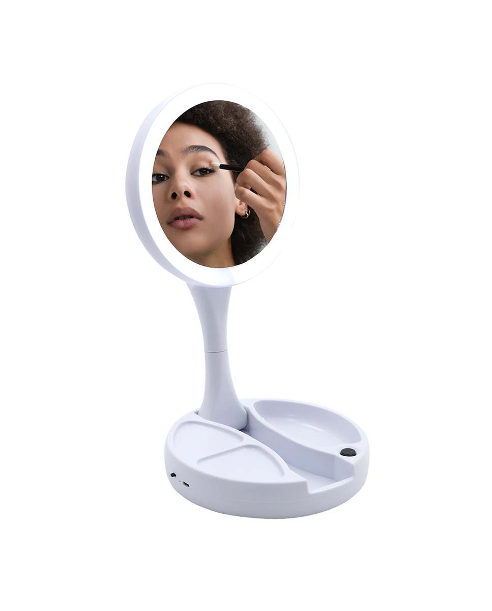 Imagen 0 de Espejo doble cara 1x/10x con luz led