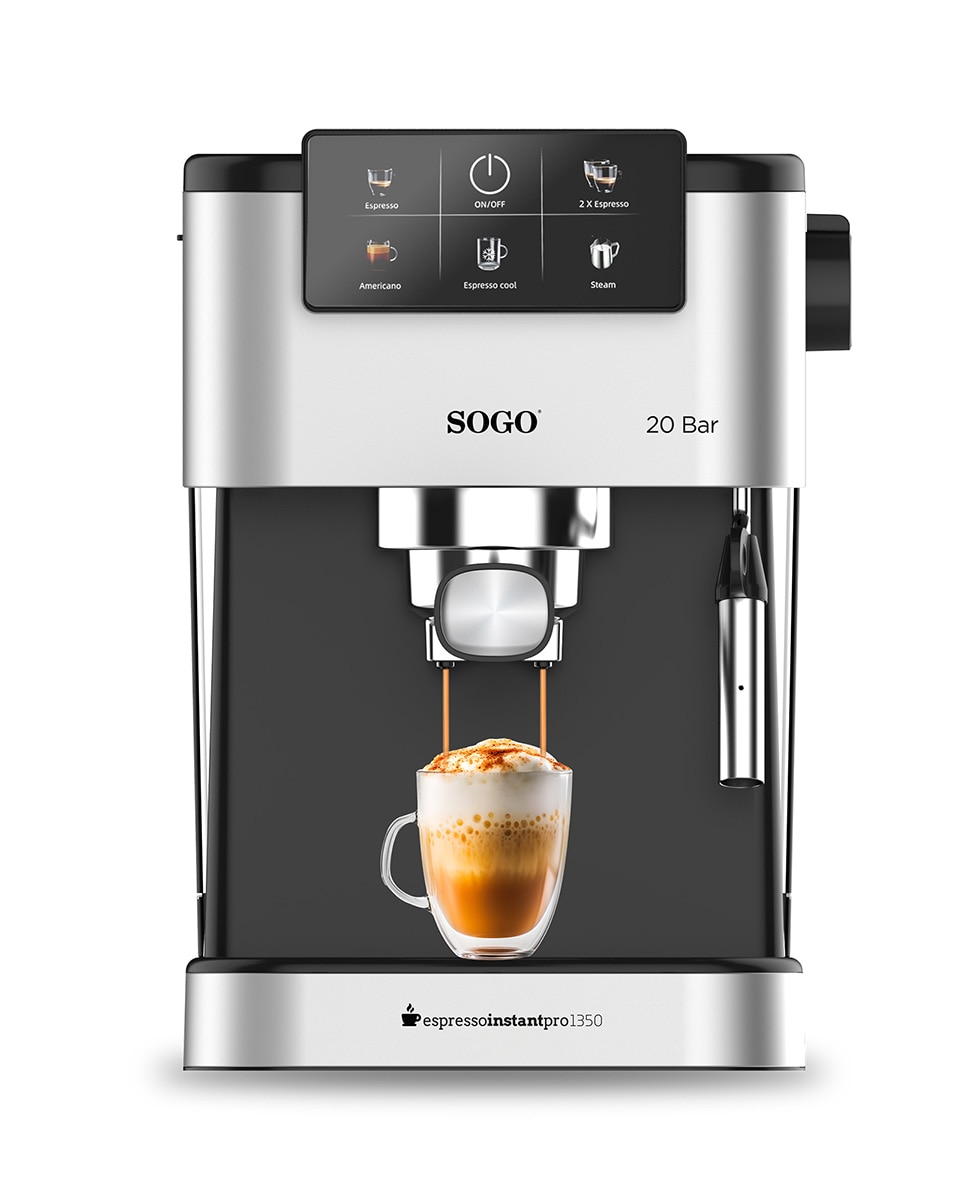 Imagen 0 de Cafetera Espresso 15 Bars Retro con indicador Presion 1.25L-1100w