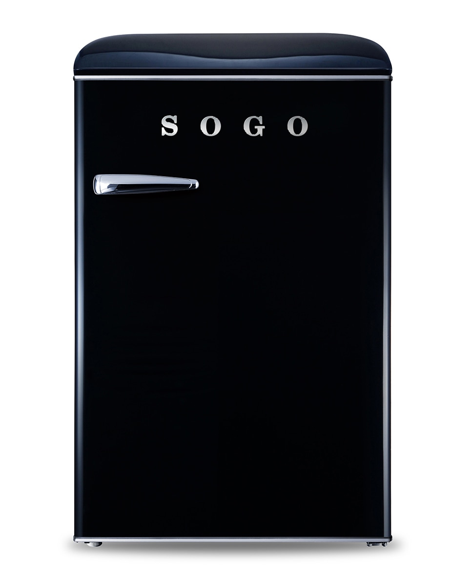 Imagen 0 de Sogo Mini Nevera + Congelador con Capacidad de Congelación 2kg / 24h Retro 110L - Negro