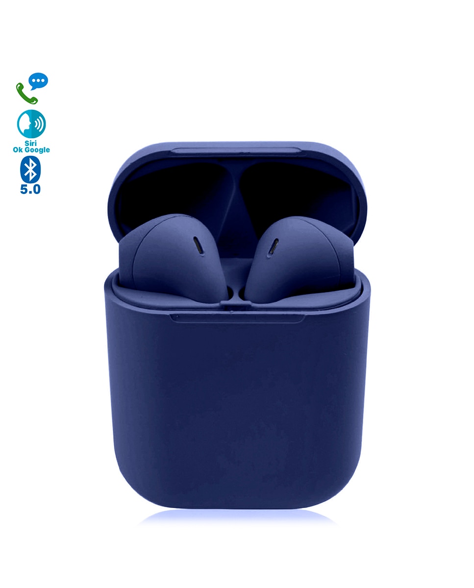 Imagen 0 de Auriculares dam d120 tws bluetooth 5.0 táctiles con base de carga y sincronización automática con ventana emergente
