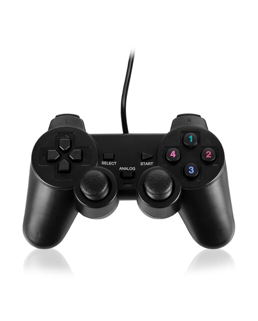 Imagen 0 de Mando usb con vibración compatible con ps3, ps4 y pc