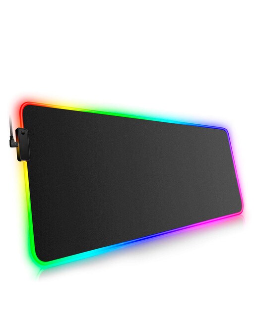 Imagen 0 de Alfombrilla gaming gms-wt-5 con luces led rgb