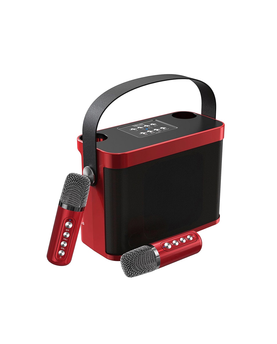 Imagen 0 de Dam kit de karaoke con altavoz bluetooth y 2 micrófonos