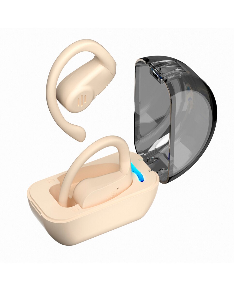 Imagen 0 de Auriculares supraaurales TWS S8 Bluetooth 5.3. Control táctil. Diseño sin introducir dentro del oído, con gancho para oreja.