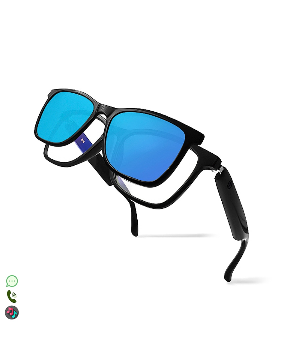 Imagen 0 de Gafas inteligentes GS05, llamada bluetooth, asistente de voz, control remoto de la cámara, lentes de sol magnéticas.