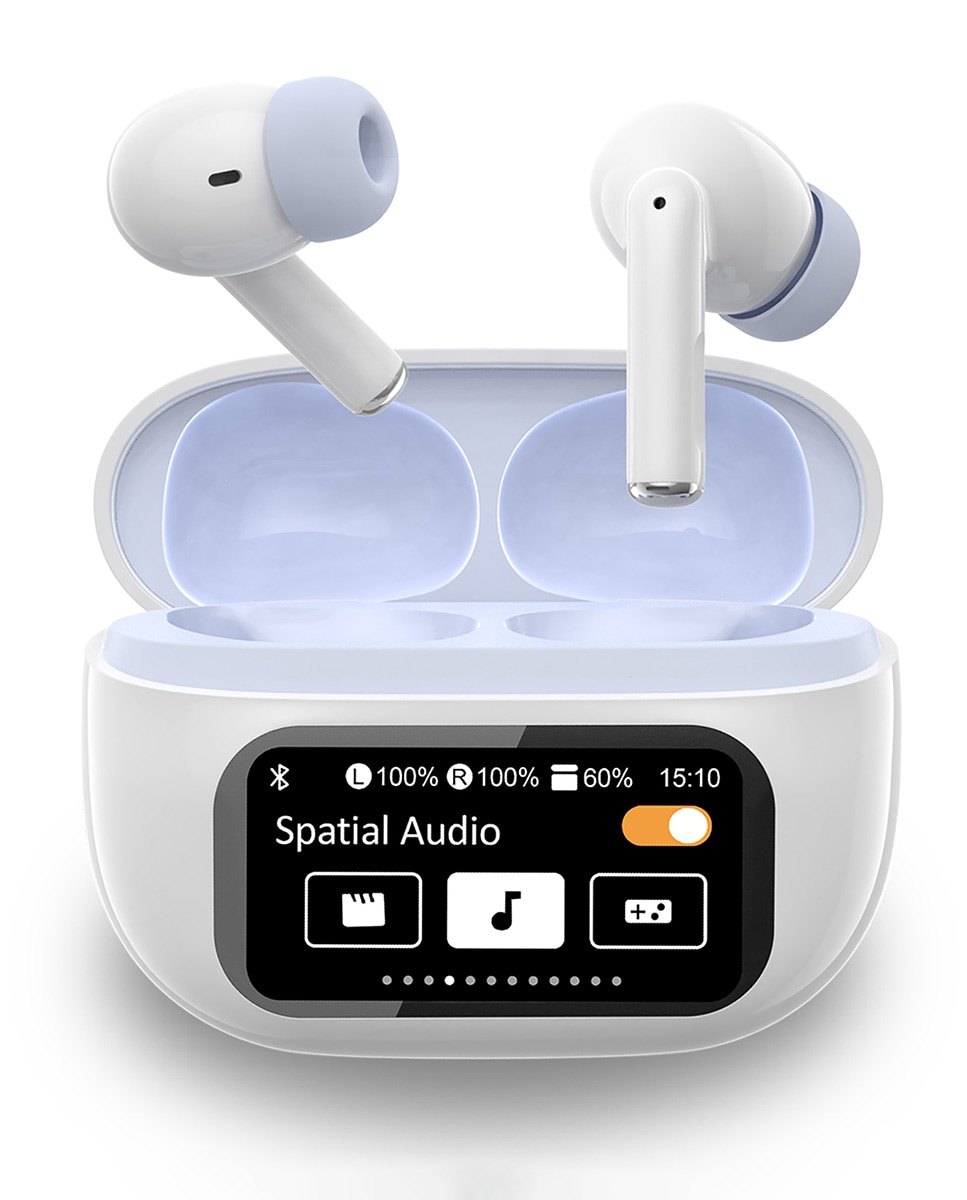 Imagen 0 de Auriculares Inalambricos Con Cargadory Pantalla Tactil