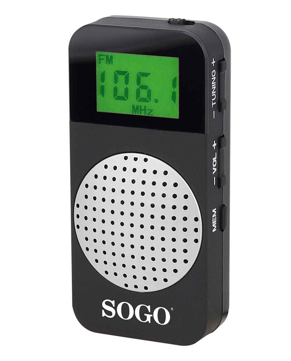 Imagen 0 de Radio De Bolsillo-AM/FM-Ultra Fino-Negro
