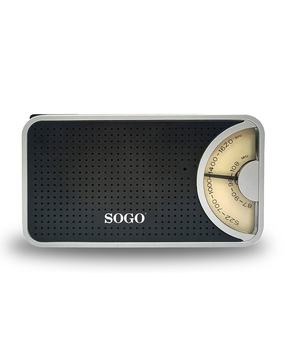 Imagen 0 de Radio de Bolsillo-AM/FM-Ultra Fino-Negro-Plata