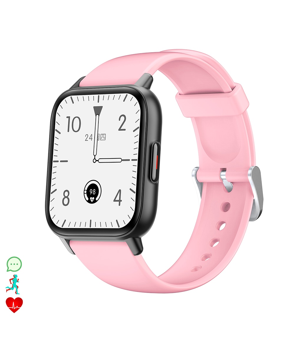 Imagen 0 de Smartwatch QS16 con termómetro corporal, monitor de tensión y O2. 24 modos deportivos, notificaciones de apps.
