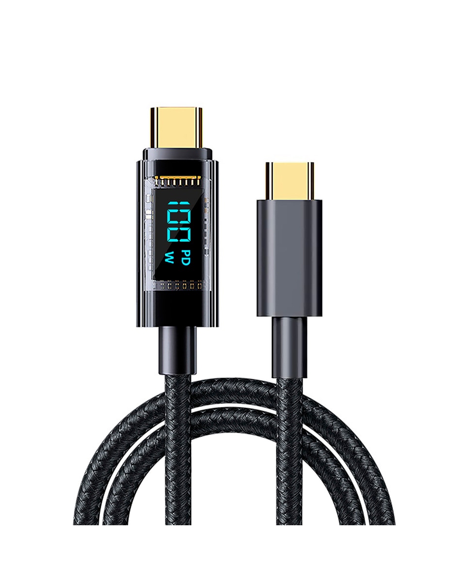 Imagen 0 de Cable usb-c a usb-c de 100w pd