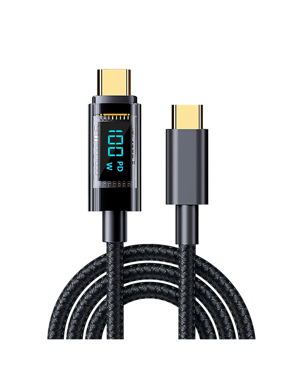 Imagen 0 de Cable usb-c a usb-c de 100w pd