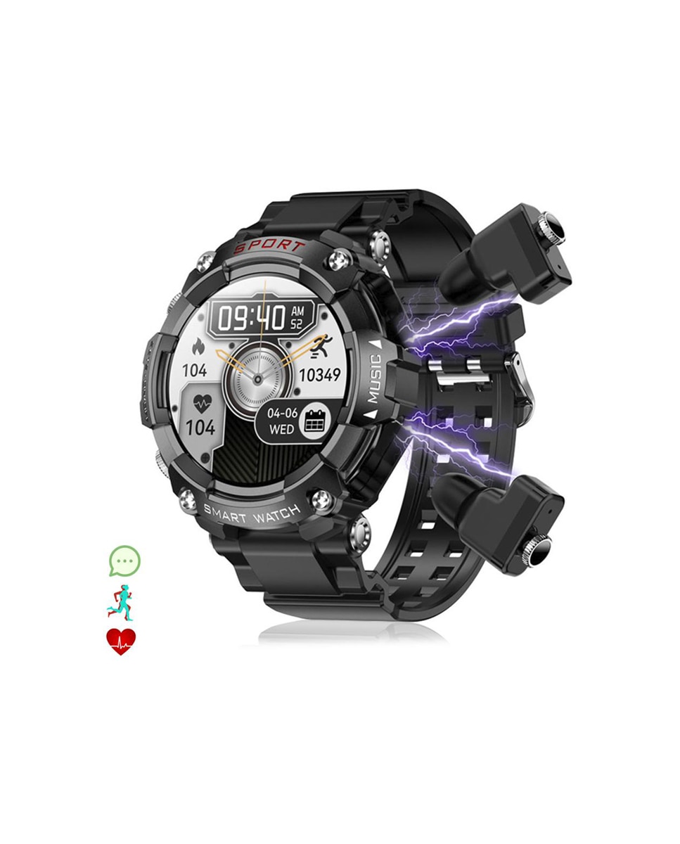 Imagen 0 de Smartwatch T96 con auriculares TWS intergados. Reproducción musical del propioSmartwatch y externa