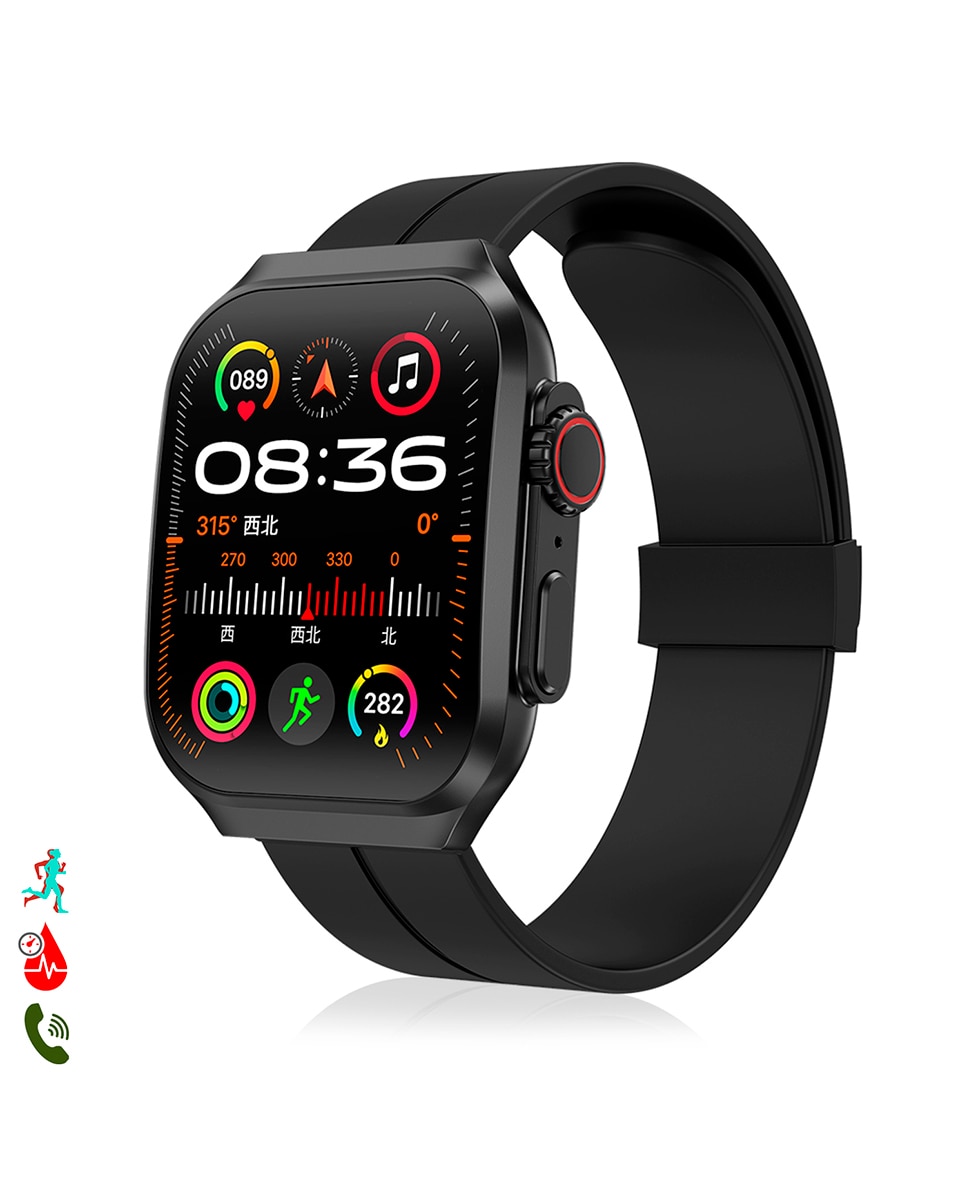 Imagen 0 de Smartwatch OP88. Pantalla curva AMOLED de 1.95 px, con llamadas Bluetooth, monitor de salud, corona multifunción.