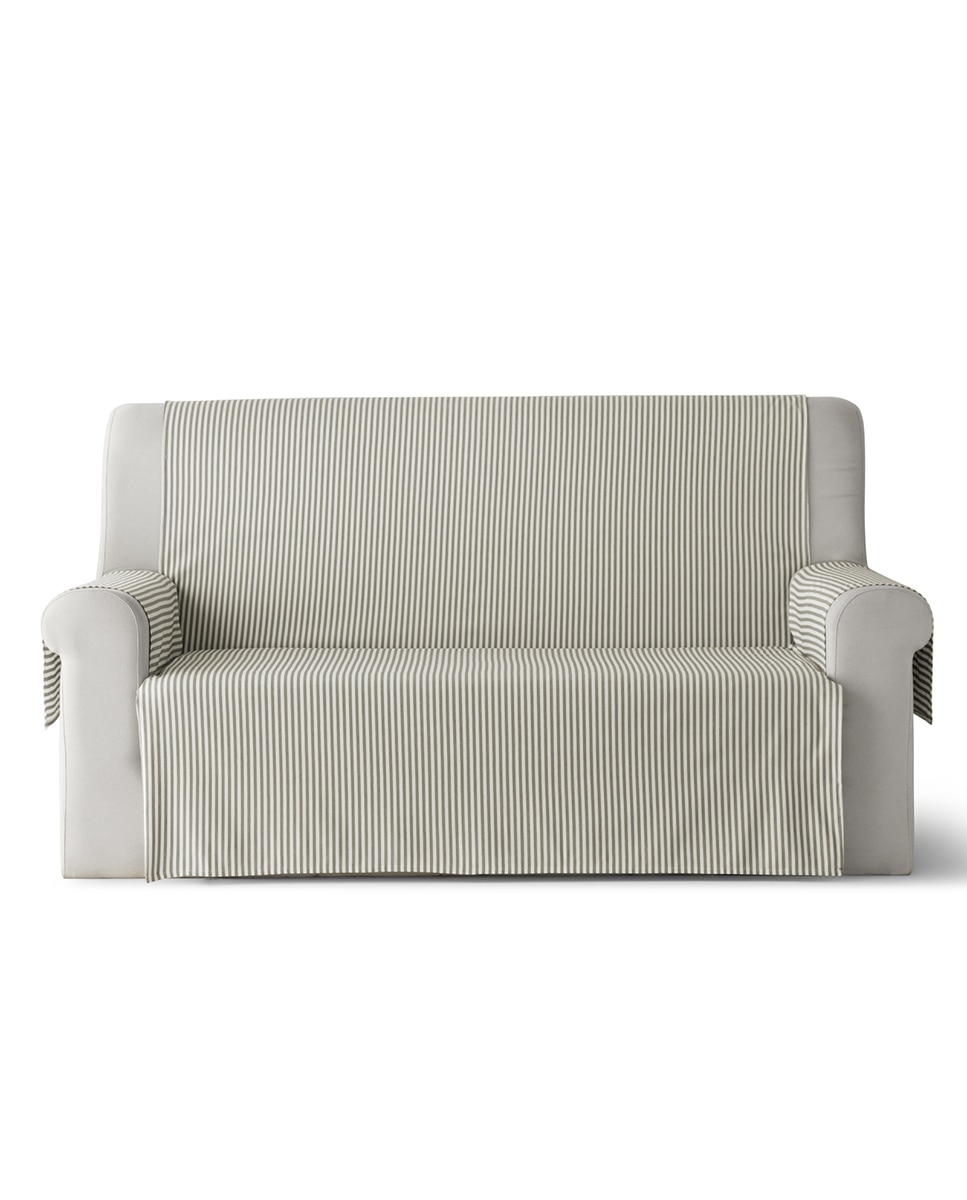 Imagen 0 de Cubre sofá Alicante rayas beige