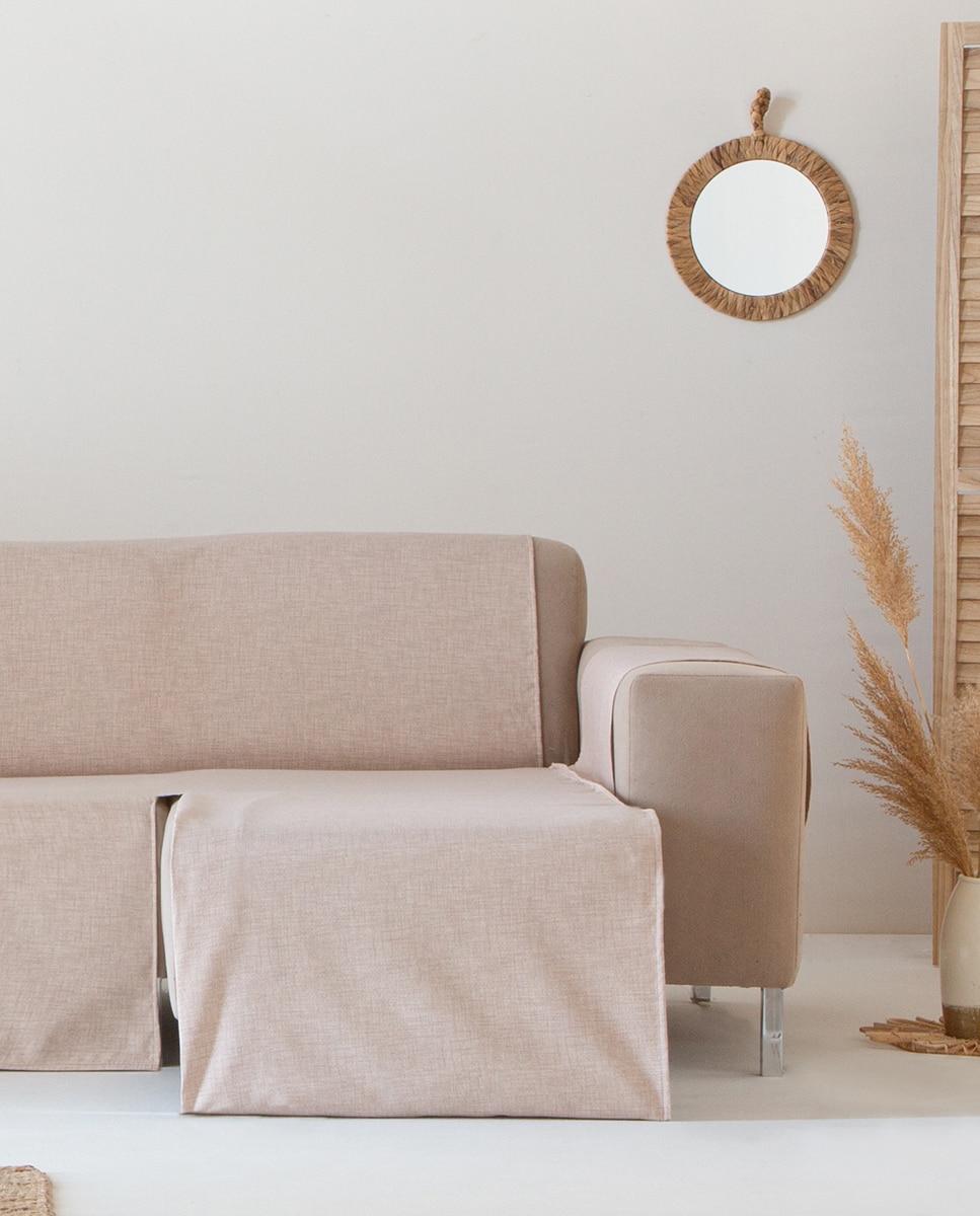 Imagen 0 de Cubre sofá chaise longue derecho impermeable beige