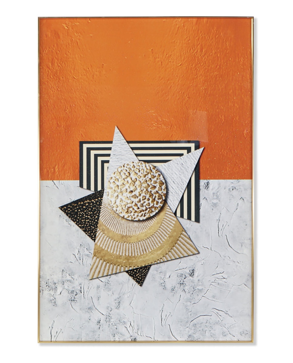 Imagen 0 de Cuadro aluminio y mdf abstracto porcelánico